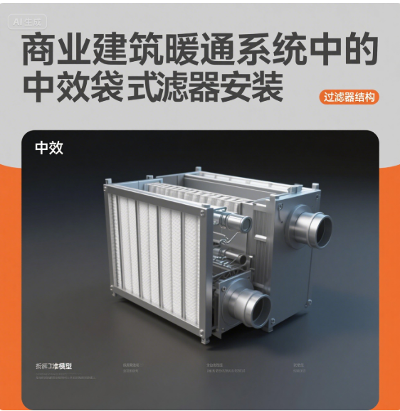 商業（yè）建築暖通係統中的中效（xiào）袋式過（guò）濾器（qì）安裝