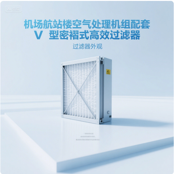 機場（chǎng）航站樓（lóu）空（kōng）氣處理機組配套V型密（mì）褶式高效過濾器技術研究與（yǔ）應用（yòng）